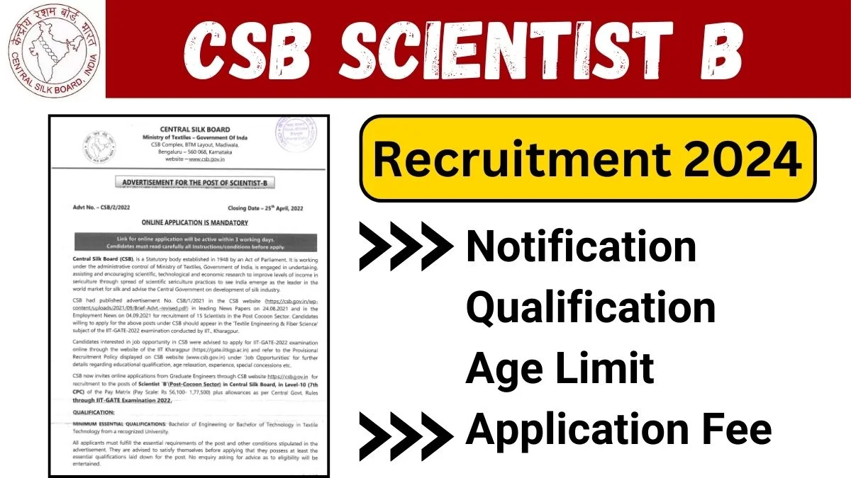 csb scientist b recruitment 2024